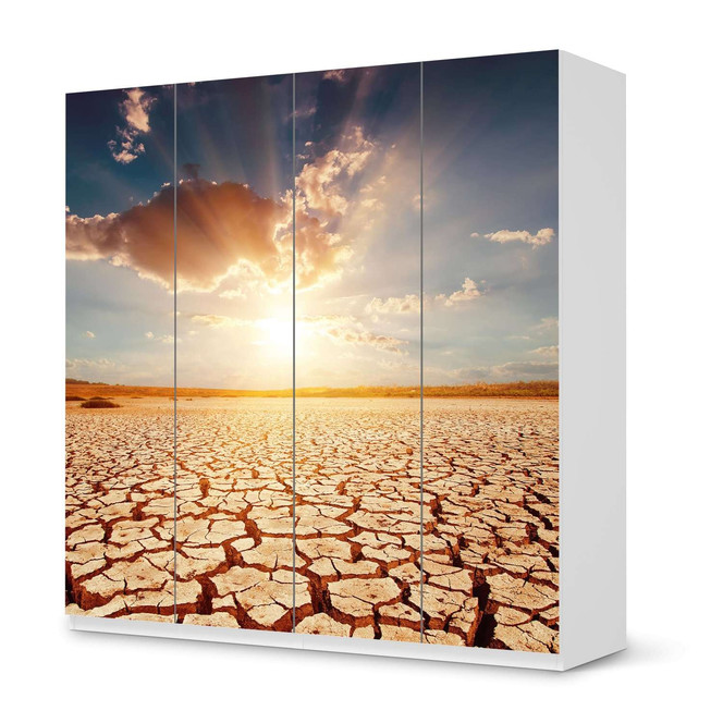 Klebefolie IKEA Pax Schrank 201cm Höhe - 4 Türen - Savanne- Bild 1