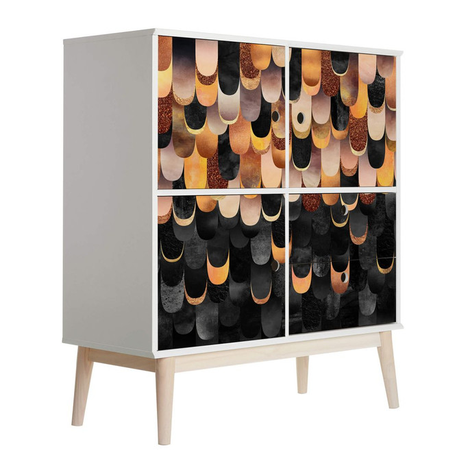 Möbelfolie Fredriksson - Federn aus Kupfer