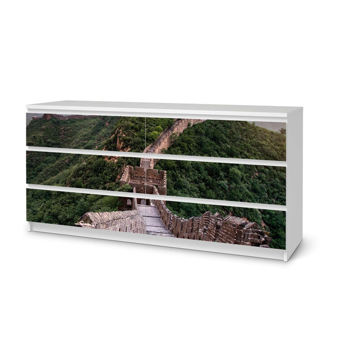 Möbelfolie IKEA Malm Kommode 6 Schubladen (breit) - The Great Wall- Bild 1