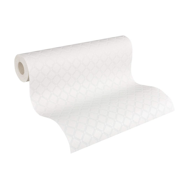 A.S. Création Vliestapete Meistervlies geometrische Tapete überstreichbar weiss