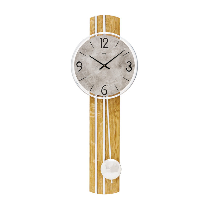 Pendelwanduhr Wildeiche