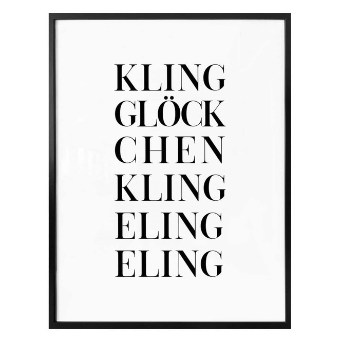 Poster Kling Glöckchen