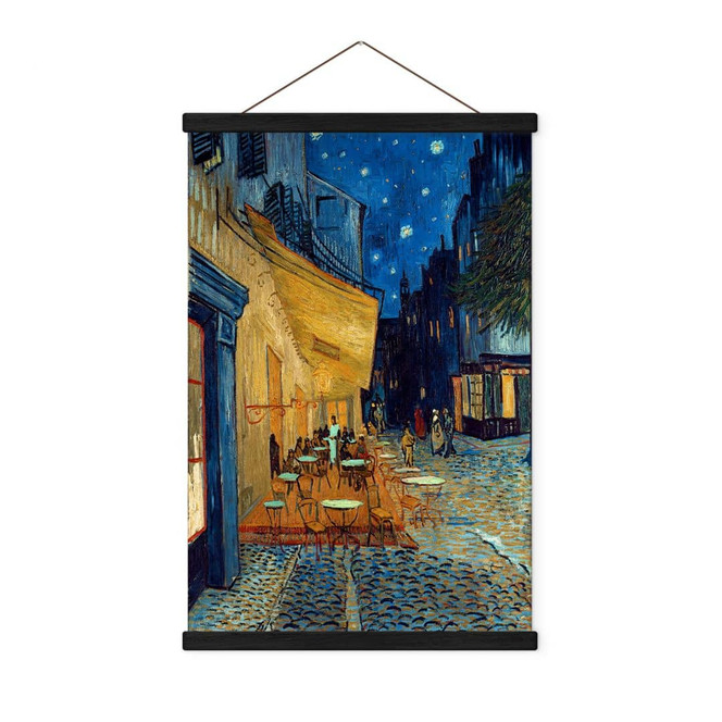 Stoffbild van Gogh - Café Terrasse am Abend