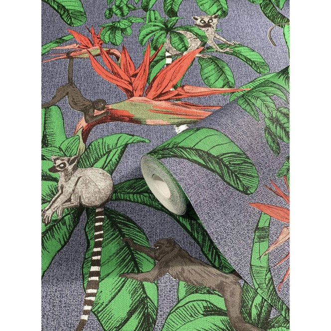 Vliestapete Illustration Modern, Natur in Blau