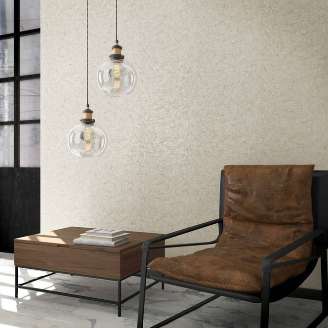 Vliestapete mit feiner chaotischer Linienoptik beige Struktur