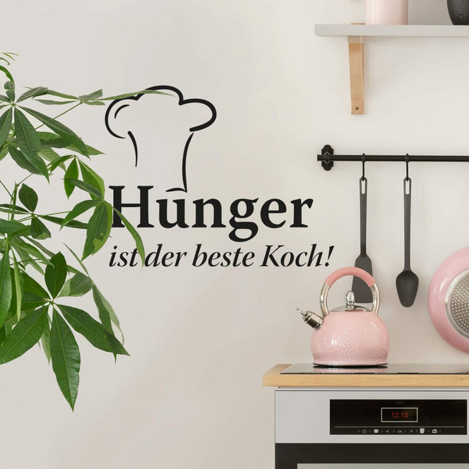 Wandtattoo Hunger ist der beste Koch