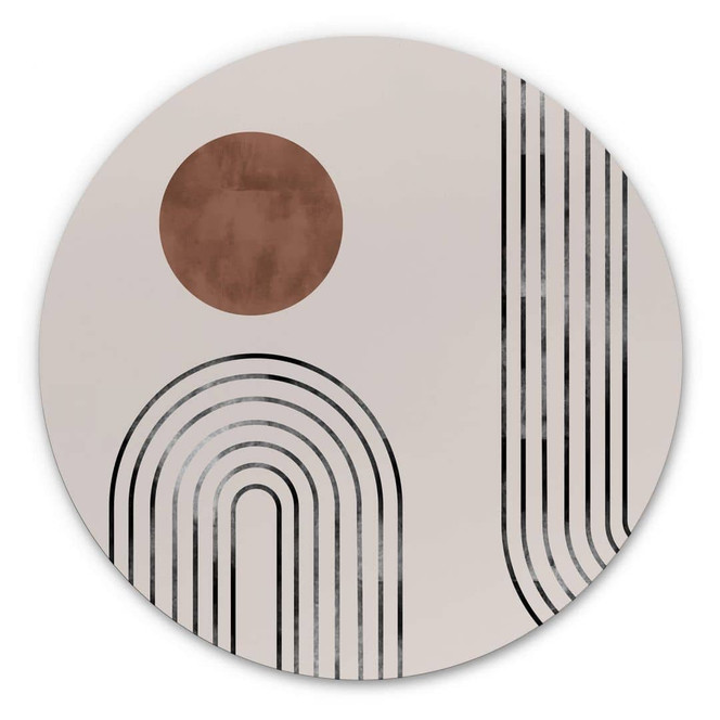 Alu-Dibond 1X Studio - Archs and Buds - Rund