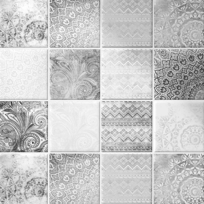 Fliesenaufkleber Bohemian - 12er Set