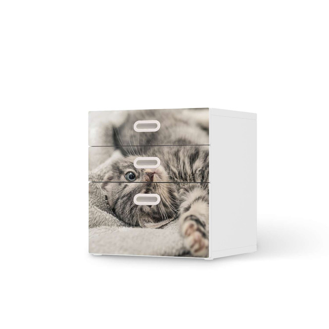 Folie IKEA Stuva / Fritids Kommode - 3 Schubladen - Kitty the Cat- Bild 1