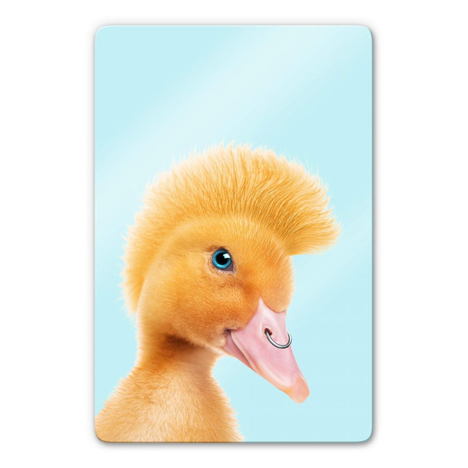 Glasbild Loose - Rebel Duckling