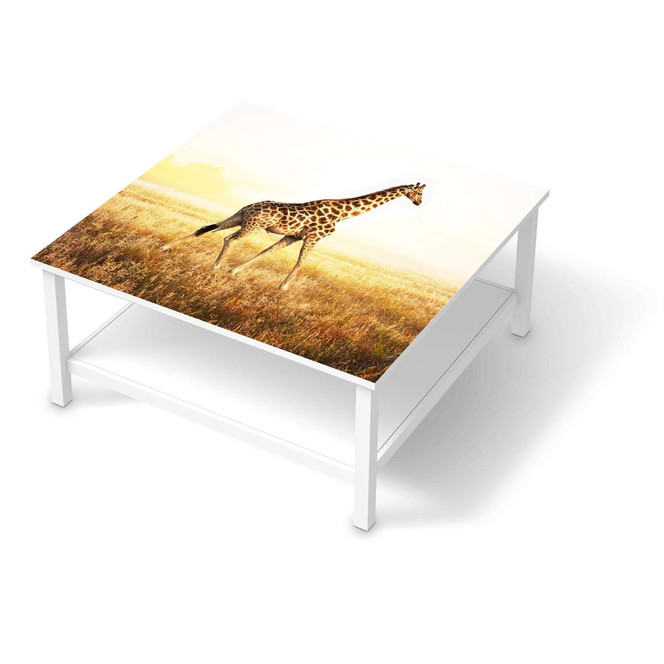 Klebefolie IKEA Hemnes Tisch 90x90cm - Savanna Giraffe- Bild 1