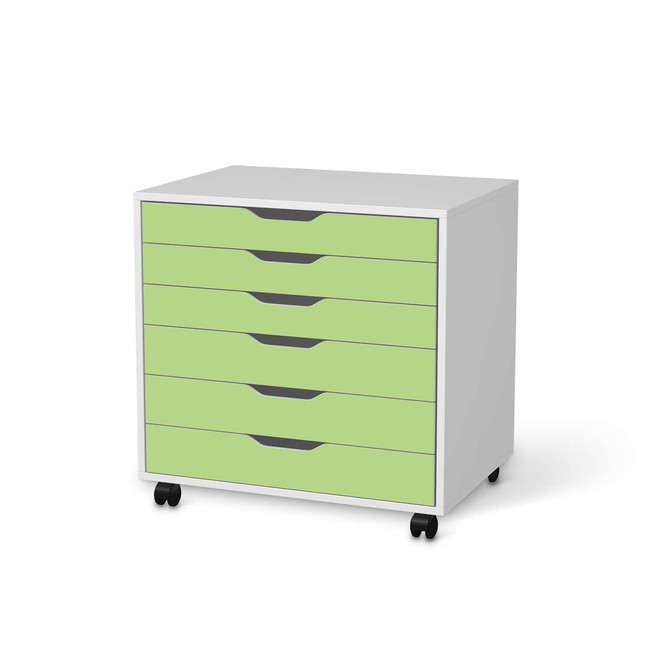 Möbelfolie IKEA Alex Rollcontainer 6 Schubladen - Hellgrün Light- Bild 1