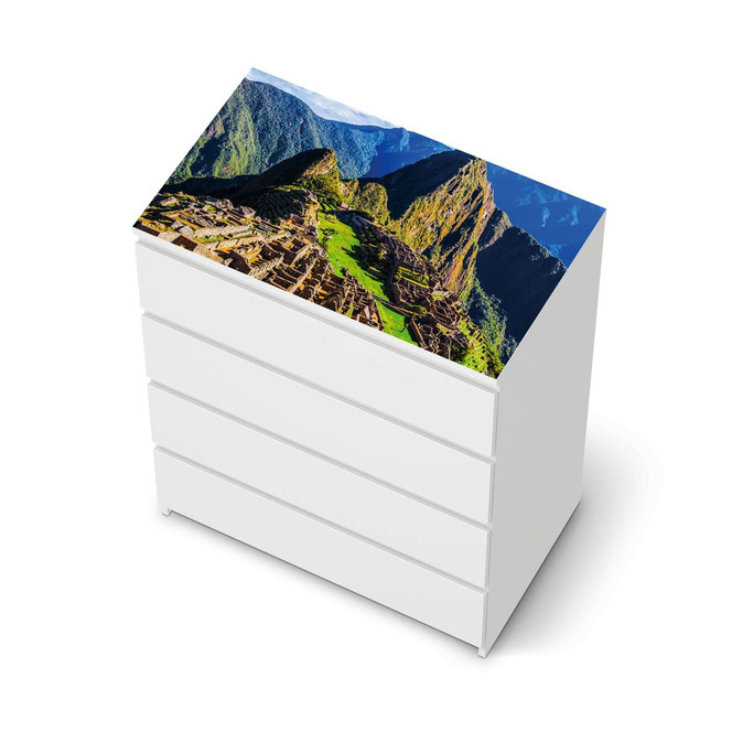 Möbelfolie IKEA Malm Kommode 4 Schubladen oben - Machu Picchu- Bild 1