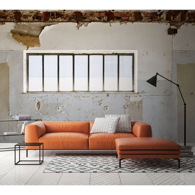 Fototapete Industrial beige grau - Vliestapete Beton Livingwalls - matt und glatt