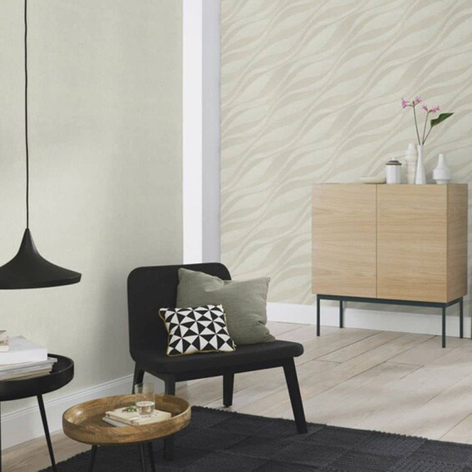 Unitapete, Vliestapete Sky Lounge grau