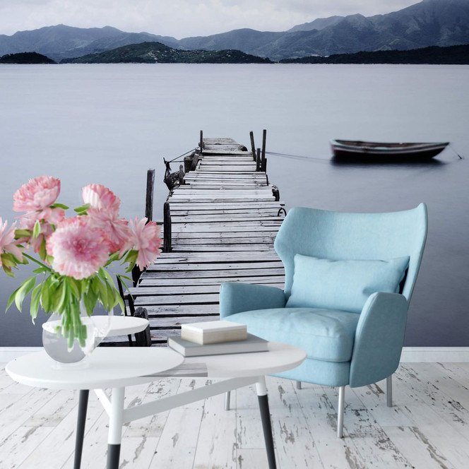 Fototapete Bergsee - 336x260cm - Bild 1