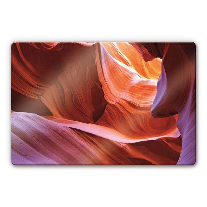 Glasbild Antelope Canyon in Arizona