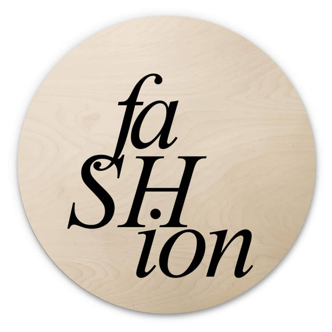Holzbild Fashion 01 - Rund
