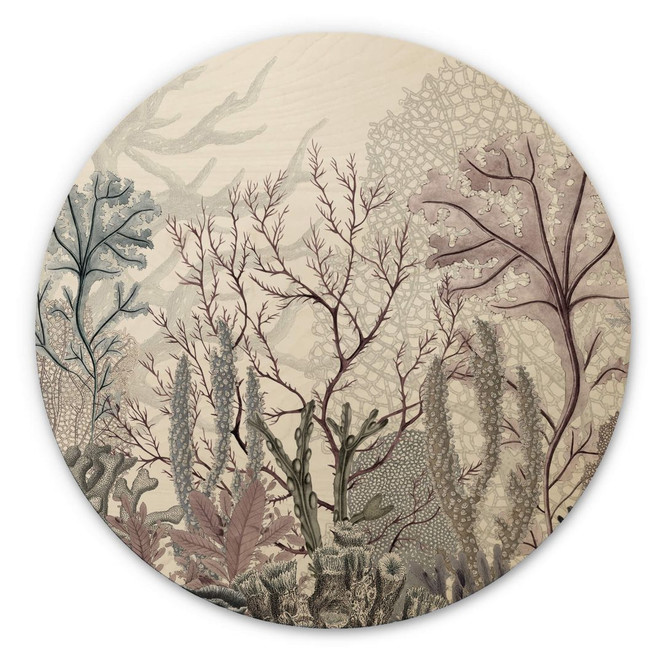 Holzbild Sir Edward - Meereswunder - Rund