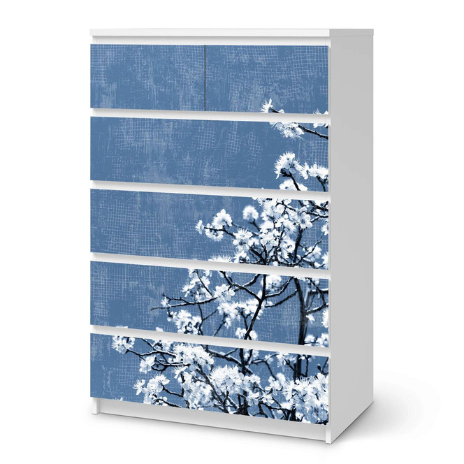 Möbel Klebefolie IKEA Malm Kommode 6 Schubladen (hoch) - Spring Tree- Bild 1