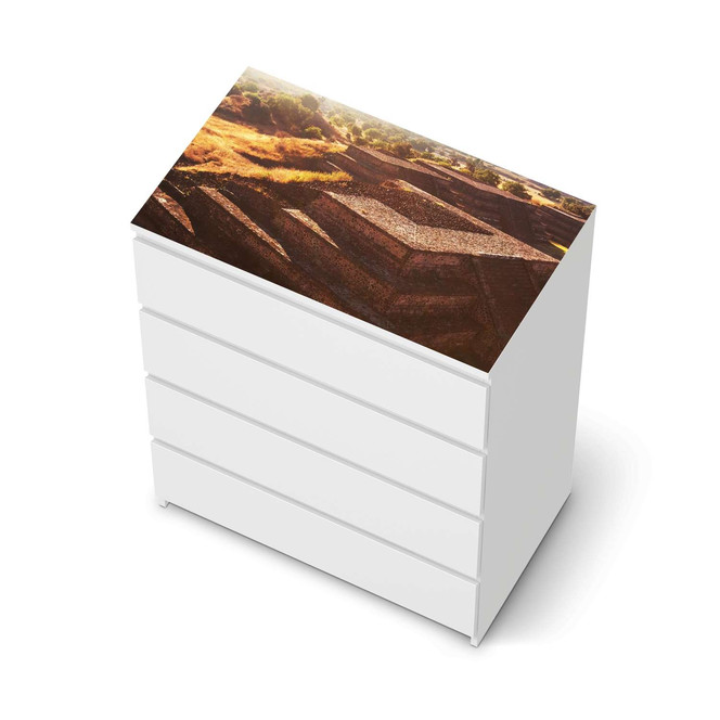 Möbelfolie IKEA Malm Kommode 4 Schubladen oben - Teotihuacan- Bild 1