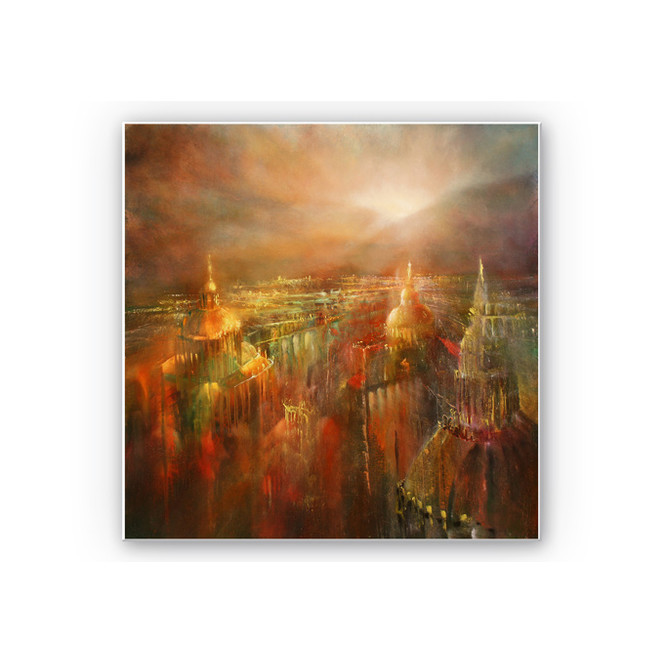 Wandbild Schmucker - Die Stadt erwacht