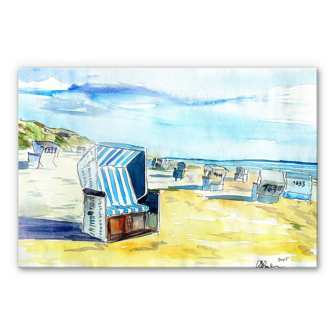 Acrylglasbild Bleichner - Sylter Strand
