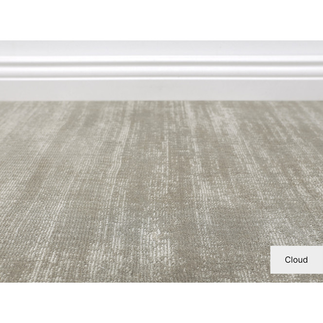 Essence Velours Teppichboden Meterware in Cloud