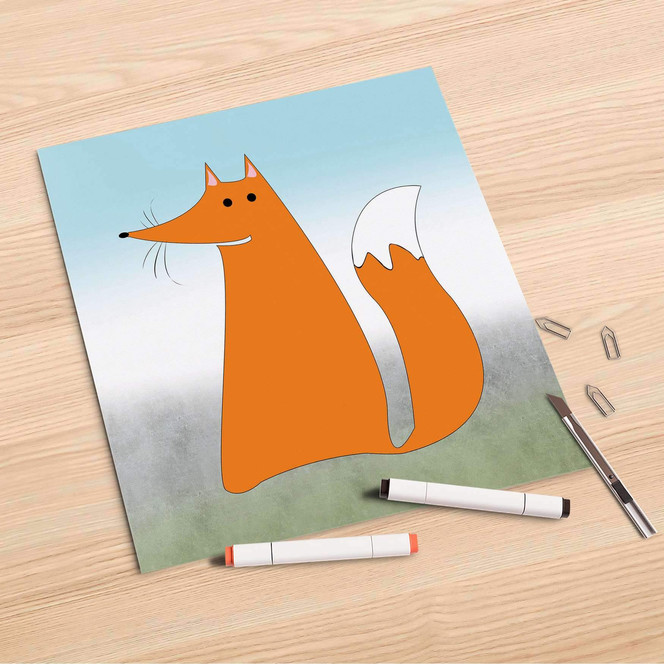 Folienbogen (30x30cm) - Herr Fuchs- Bild 1