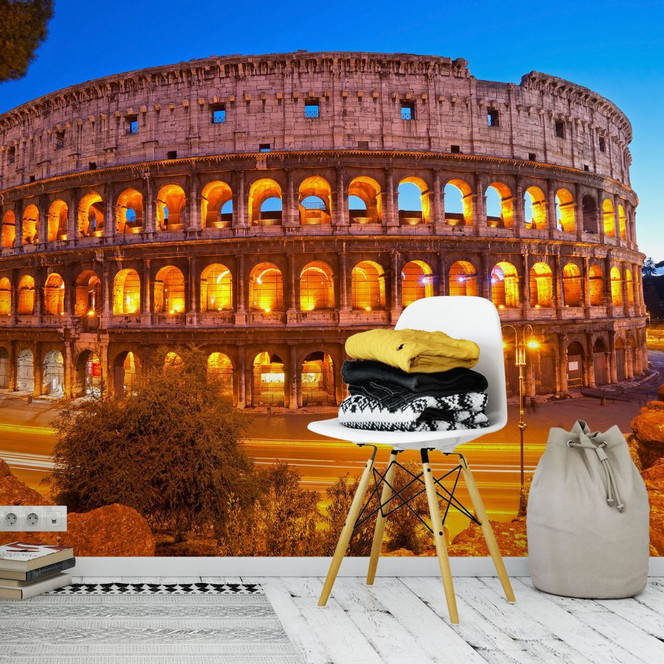 Fototapete Colosseum bei Nacht - 336x260cm - Bild 1
