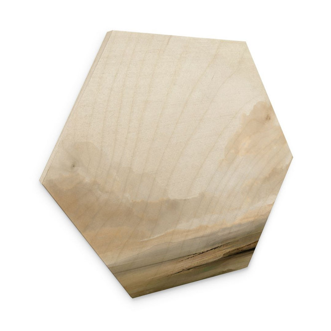 Hexagon Holzbild Wolken am Himmel - Hobday