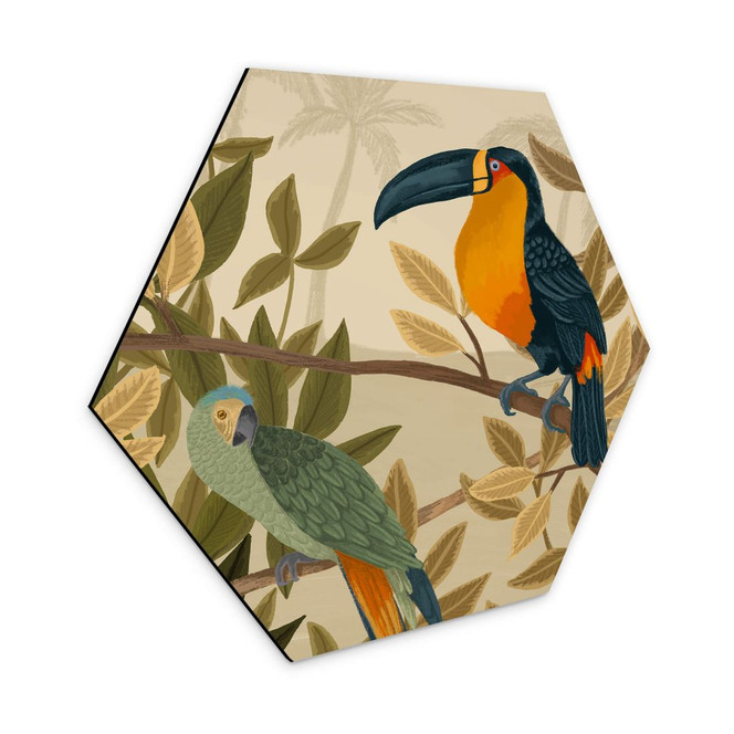 Hexagon Wandbild Natur - Goed Blauw - Paradies - Alu-Dibond