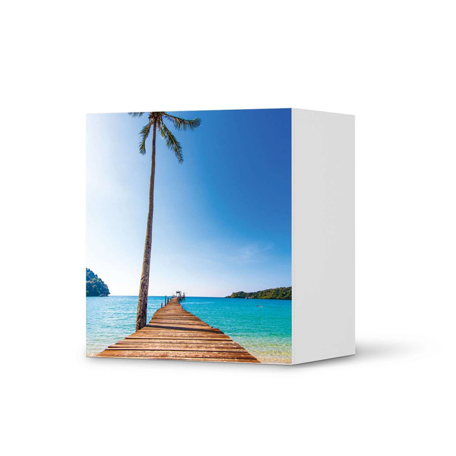 Klebefolie IKEA Besta Regal 1 Türe - Caribbean- Bild 1