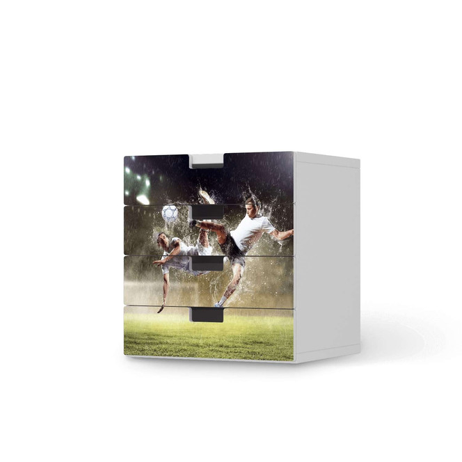 Klebefolie IKEA Stuva / Malad Kommode - 4 Schubladen - Soccer- Bild 1