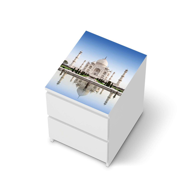 Möbelfolie IKEA Malm Kommode 2 Schubladen oben - Taj Mahal- Bild 1