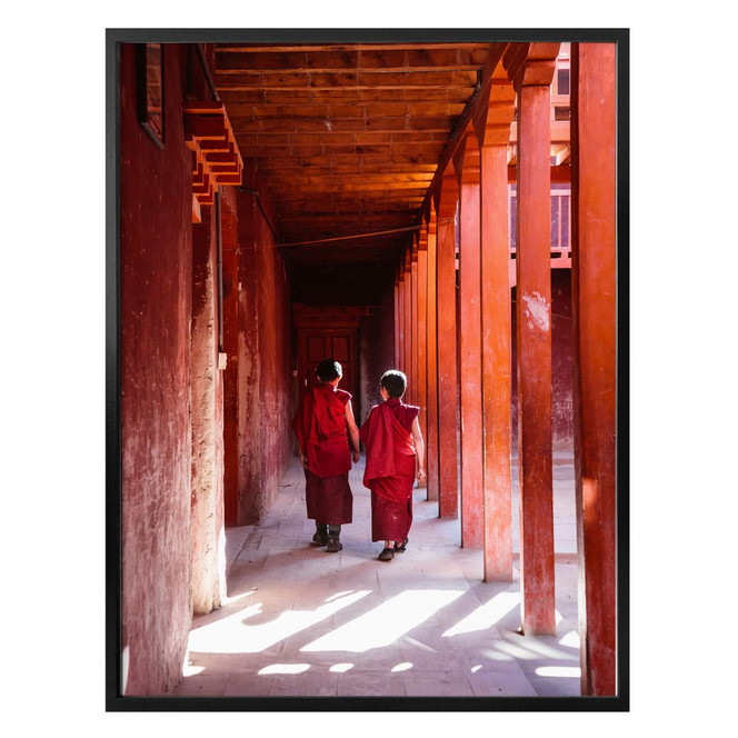 Poster Colombo - Mönche in Nepal