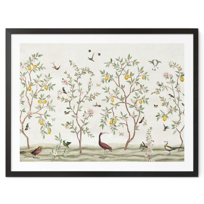 Poster Sir Edward - Zitronenbaum Chinoiserie