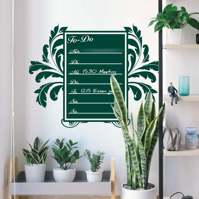 Tafelfolie Wochenplaner 3 - 80 x 62 cm