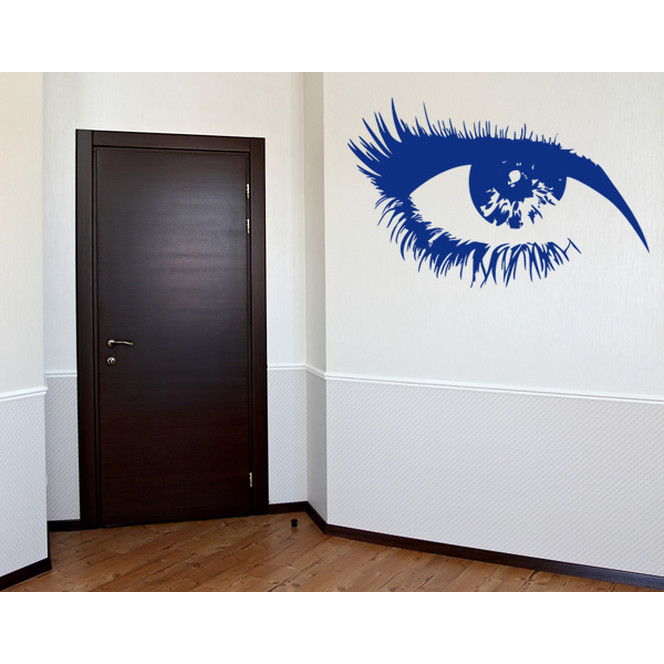 Wohnansicht - Wandtattoo Auge