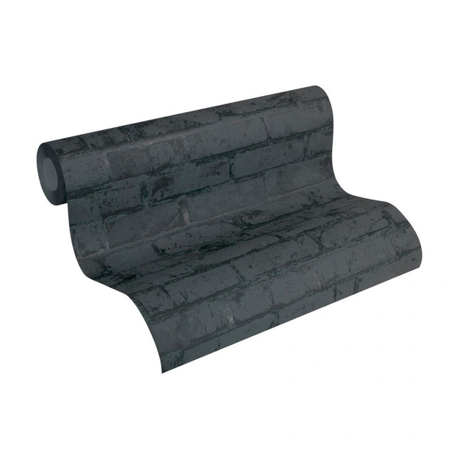 A.S. Création Tapete Best of Wood`n Stone 2nd Edition metallic, schwarz
