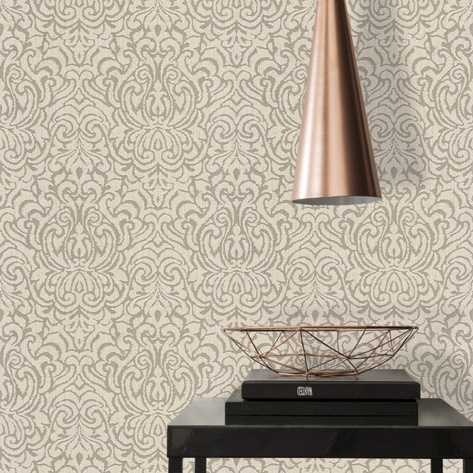 Architects Paper Mustertapete Textiltapete Tessuto 2 Beige, Braun
