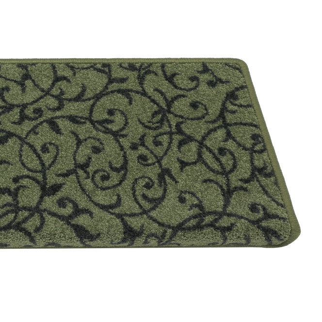 Bijou Home & Office Floral  Stufenmatte Rechteckig Wunschmass in Grün