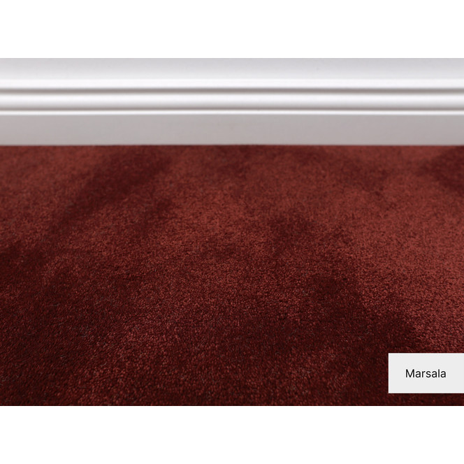 Cannes Softflor Teppichboden Meterware in Marsala