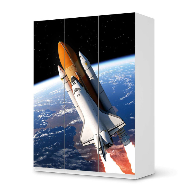 Folie IKEA Pax Schrank 201cm Höhe - 3 Türen - Space Traveller- Bild 1
