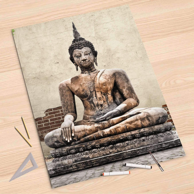 Folienbogen (80x120cm) - Relaxing Buddha- Bild 1