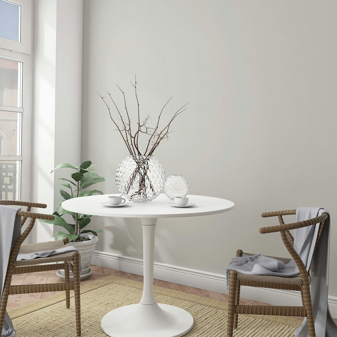 Vliestapete in textiler Struktur grau, beige Uni