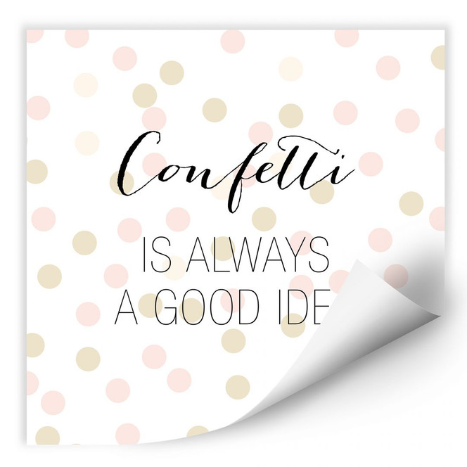 Wallprint Confetti & Cream - Confetti is always a good idea