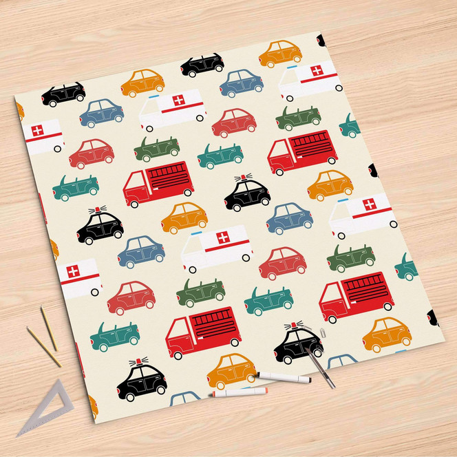 Folienbogen (90x90cm) - Cars- Bild 1