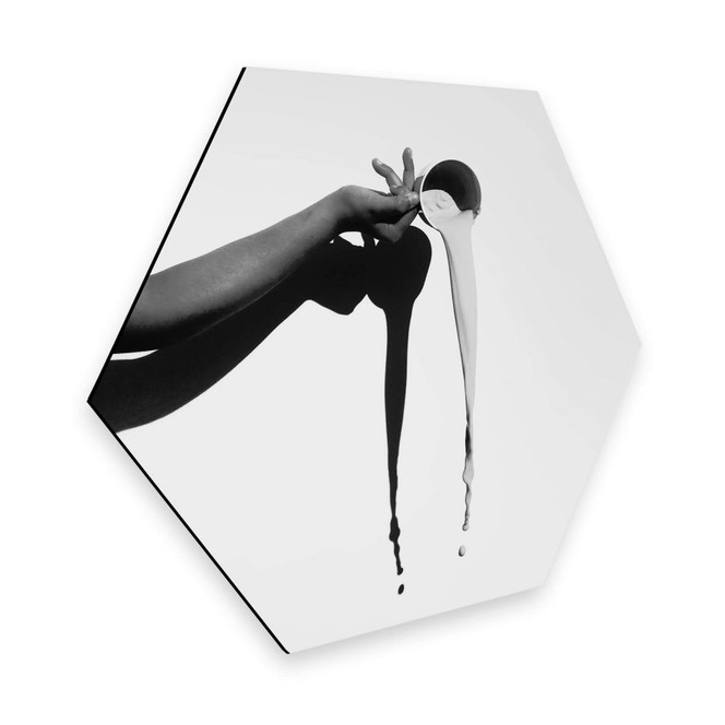 Hexagon - Alu-Dibond - Das Milchglas