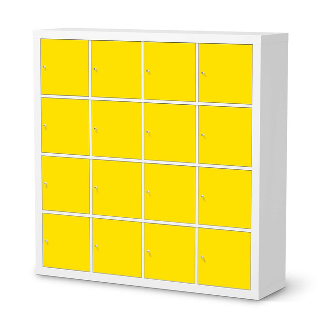 Möbelfolie IKEA Kallax Regal 16 Türen - Gelb Dark- Bild 1